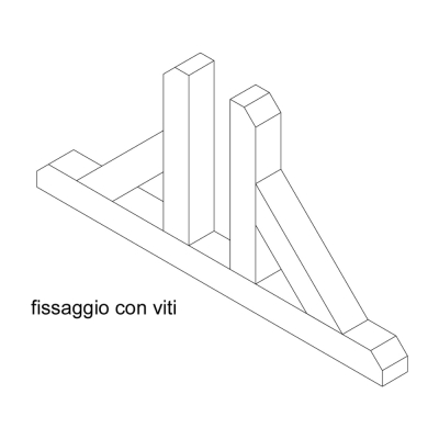 Base universal de madera para celosías de jardín resistente