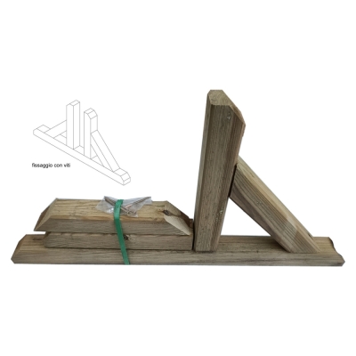 Base universal de madera para celosías de jardín resistente