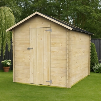 Casas de Madera - Franco 178X218 cm Casa de Madera para Jardín...