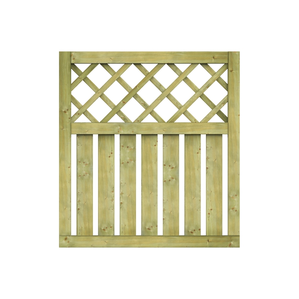 Puerta de jardín de madera 100x90 cm – Módulo prémontado