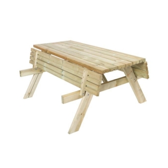 Belvedere Conjunto de cervecería | Mesa de picnic con bancos plegables
