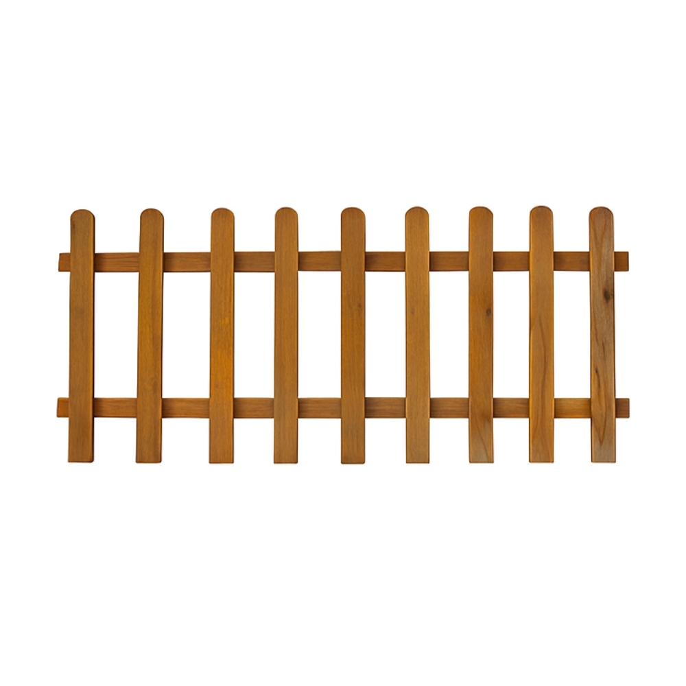 Cerca de madera Orion recta 180x90 cm en pino impregnado color nogal