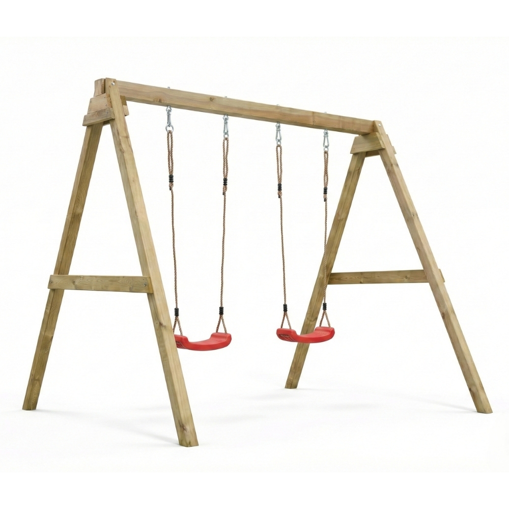 Columpio de madera Maxplay Swing con doble asiento para jardín
