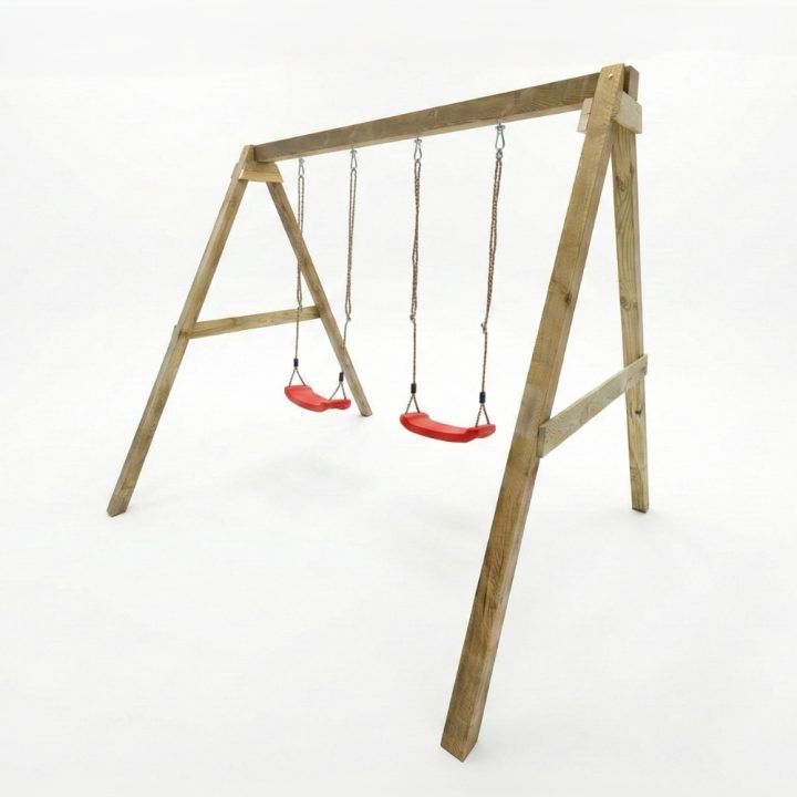 Columpio de madera Maxplay Swing con doble asiento para jardín