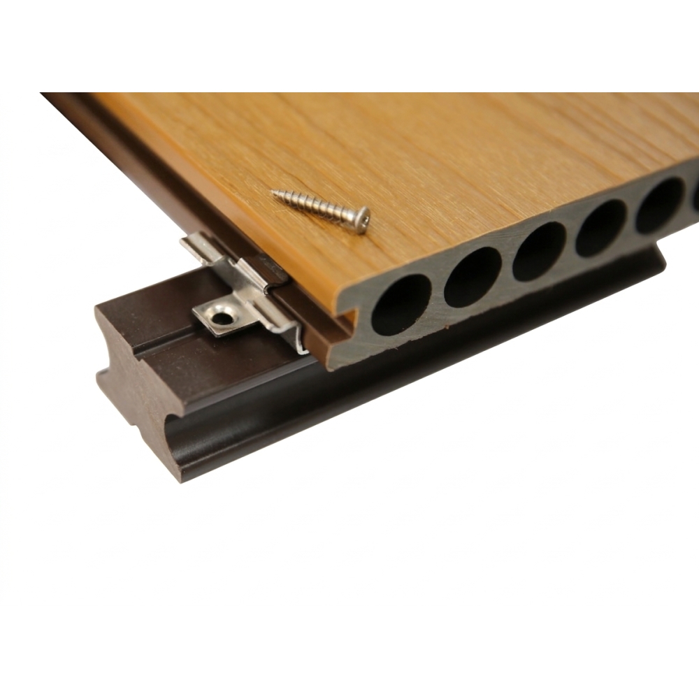 Kit Tarima WPC Zeus 3 m² Ipe-Teca | Tablas + perfiles + clips