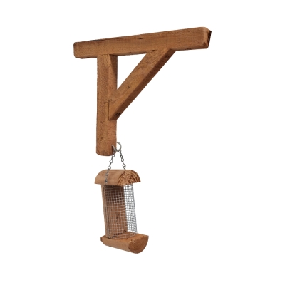 Comedero para Pájaros Robin de Madera de Conífera 7 x 10 x 19,5 cm