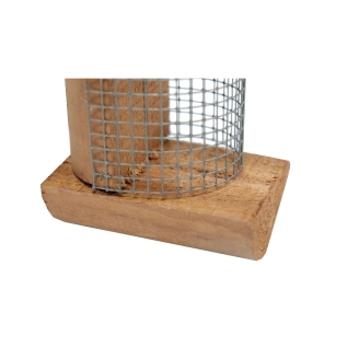 Comedero para Pájaros Robin de Madera de Conífera 7 x 10 x 19,5 cm