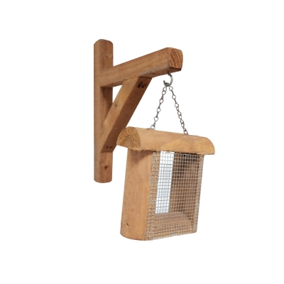 Comedero para Pájaros Sparrow de Madera de Conífera 7 x 19 x 19 cm