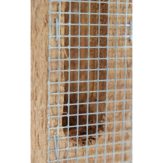 Comedero para Pájaros Finch de Madera de Conífera 10,5 x 10,5 x 18,5 cm