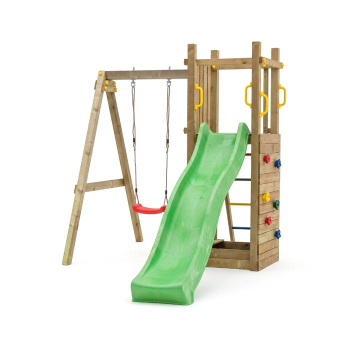 Juegos de jardín - Tobogán y columpio de madera Fungoo Funny 3-Gior