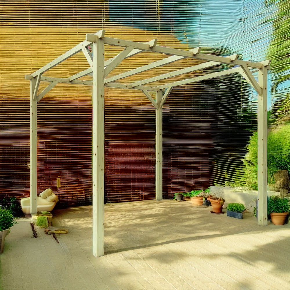 Cenadores y Pérgolas de Madera para el Jardín