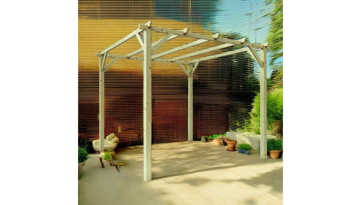 Cenadores y Pérgolas de Madera para el Jardín