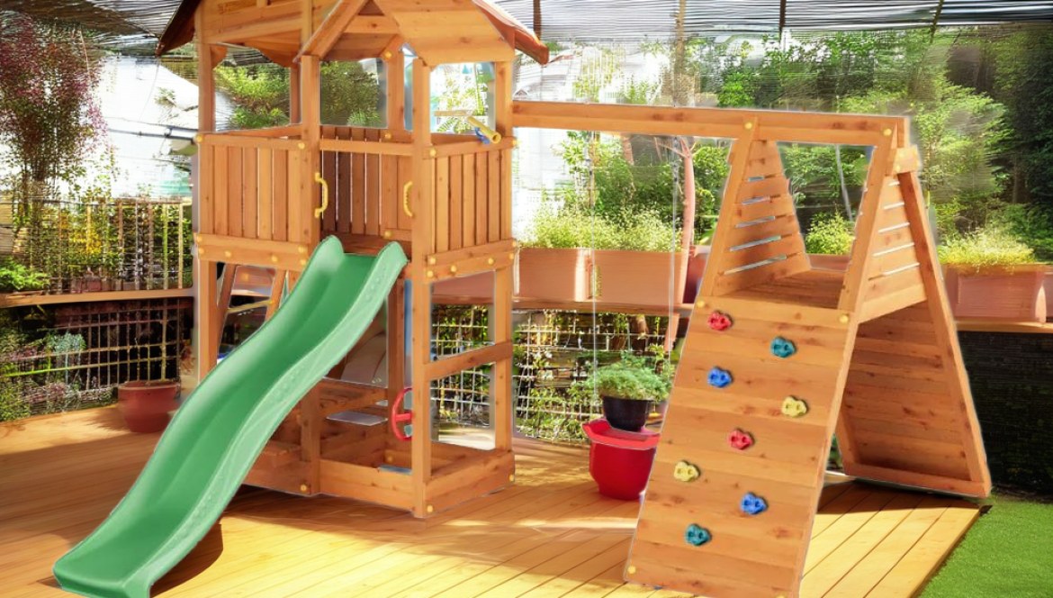 Parque infantil de madera: seguridad y normas EN 71 EN 1176
