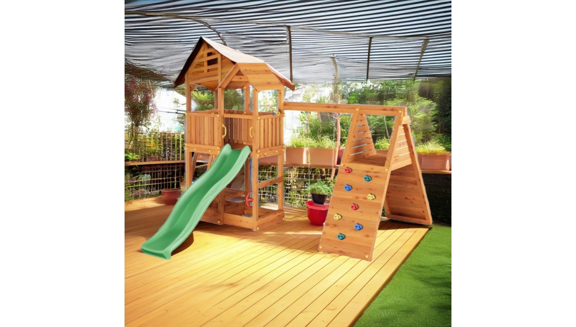 Parque infantil de madera: seguridad y normas EN 71 EN 1176